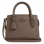 Coach Andrea Carryall 22 Logoga T&otilde;mblukuga Sulgemine Peen Veisenahast &Otilde;la-Crossbody Kandekott V&auml;ike Naiste kandekotid Pruun CP081-IMV2R Basic Set (Bag+Dust Bag)