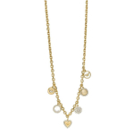 Emporio Armani s&uuml;damekujulise inkrusteeringuga disainiga kaelakee Naiste kaelakee Kuldne EGS3103710 F,Gold
