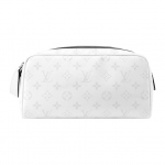 Louis Vuitton Monogramiga kaetud l&otilde;uendist tualett-kott Meeste tualett-kott Optiline-Valge M27794 Basic Set (Bag+Dust Bag)