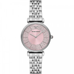 Emporio Armani Gianni T-Bar Roosa Roostevabast Terasest Naiste Kvartsikell AR11686 roosa