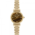 Emporio Armani Gianni T-Bar Kuldne Roostevabast Terasest Naiste Kvartsikell AR11703 kuld
