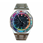 CASIO Unisex Vedelkristall, Analoogne Kahekordse N&auml;idikuga Seeria 44mm Must Kell GA-2100-1A1(Vaata 3--) black