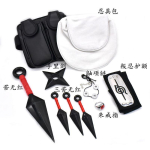 Naruto relv Kuwo shuriken m&otilde;&otilde;k m&otilde;&otilde;k ninja kott Konoha peapael otsaesine kaitse Anime Naruto mudel rekvisiidid black