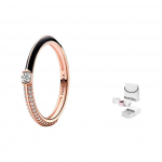 Pandora Me Must ja Valge Duett Pav&eacute; S&otilde;rmus Naiste s&otilde;rmus 182528C01 Rose Gold,46