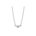 Tiffany & Co. Hardwear Kahekordne Kettr&otilde;ngas 925 H&otilde;bedast Kaelakee Naiste kaelakee 63104345 Box+Shopping Bag