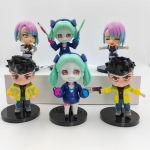 6 tk/1 komplekt Anime Cyberpunk: Edgerunners Joonis David Martinez Lucy Rebecca Joonis M&auml;nguasi Kingitus Acton Joonis Koguja Nukk No box gray