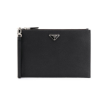 Prada logo horisontaalne nahast k&auml;ekott keskmine must meeste k&auml;ekott 2NH005-PN9-F0002 Basic Set (Bag+Dust Bag)