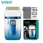 Originaal VGR V-362 Kahe teraga pardel meestele &Otilde;lipeaga trimmer Professionaalne elektriline pardel IPX6 Veekindel M&auml;rg-kuiv Laetav raseerimismasin valge