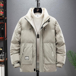Talveparkad Meestele Paks Polsterdatud Jakk Mantel Mood Vabaaja Cargo Ruuduline Parka Pluss Suurus XXXL khaki