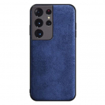 Alcantara telefoni&uuml;mbris Samsung Galaxy S21 Ultra S23 Plus S24Ultra S25 S22 S20 FE S10 Note 20 10 Lite Fold 5 jaoks Karusnahkne nahk&uuml;mbris Note10Plus sinine