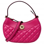 Versace La Medusa Ikooniline Kuldne Meduusa Pea T&otilde;mblukuga Suletav Tepitud Nahast K&auml;ekott Naiste K&auml;ekotid Roosakas-Roosa 1011782-1A03912 Basic Set (Bag+Dust Bag)
