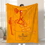 V-Veuve ClicquotS ART Tekk Lastele S&otilde;bralik Flanellist Tekk Pehme Soe Antistaatiline Pestav K&otilde;ikideks Hooaegadeks 150x200cm