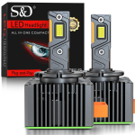 2 tk 80000LM D3S LED-esitulede pirnid D1S D2S D4S D8S D1R D2R D3R D4R D8R 300W Turbo CSP Kahekordne Vasktoru Canbus BMW Benz esituledele 6000K Valge D8S/D8R gray