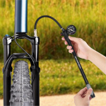 Jalgratta &otilde;hukahvli pump 300 psi k&otilde;rgsurve MTB jalgratta tagumine &otilde;hupump Universaalne jalgrattapump manomeetri ja &otilde;hu vabastusnupuga M&auml;gi