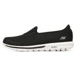 Skechers Go Walk Classic Kangas V&otilde;rk S&uuml;nteetiline Nahk Mugav Mitmek&uuml;lgne Madal L&otilde;ige Vabaaja Jalatsid Naiste toss Must Valge 124979-BKW 36