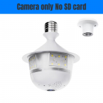 5MP WiFi E27 Pirn Turvakaamera, T&auml;isv&auml;rviline &Ouml;&ouml;n&auml;gemine, Kahesuunaline Heli, Traadita Automaatne J&auml;lgimine, Kalasilmobjektiiv Bulb Camera