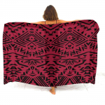 Vaikse ookeani saarte eritellimusel sarong Samoa Fidži saared Retrokunst Eritellimusel elegantne sarong Pol&uuml;neesia prindiga Disain &Uuml;ksik p&auml;ikesekaitse kate 168X112cm