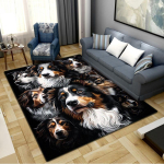 Berni Alpi koera vaip elutuppa, magamistuppa, koju, diivani kaunistuseks, laste m&auml;ngimiseks, libisemiskindel p&otilde;randamatt 70x100cm( 27x39in )
