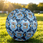Coventry City Football Tr&uuml;kitud Suurus 5 Jalgpallipall, Libisemisvastane T&auml;iskasvanute M&auml;ngupall Jalgpallif&auml;nnidele Suveniir Size 5