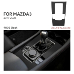 Suede K&auml;igukangi &Auml;&auml;ris Mazda 3 Axela BP 2019-2025 Manuaalk&auml;igukastile Black LHD RHD must
