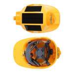 K&otilde;va kiiver topeltventilaatoriga kiiver valgustiga p&auml;ikesekiirguse kaitsekiiver ehituseks koduarenduseks Glass fiber reinforced plastic +ABS yellow