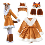 Halloweeni Lastekost&uuml;&uuml;m Rebasekost&uuml;&uuml;m Loomapeo Cosplay Džungli Orav Loomakost&uuml;&uuml;m Karneval 110cm brown