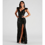 Naiste Must Kitsas Litritega &Otilde;htune Banketi Peo Pikk Kleit L must