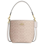 COACH City &auml;mbriga kott kaetud l&otilde;uendist, kaasaskantav crossbody kott, &otilde;lakott v&auml;ike naiste liivav&auml;rvi CT800-IMXDM One Size 1 beige