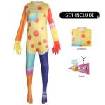 H&auml;mmastav Digitaalne Tsirkus Pomni Cosplay Kost&uuml;&uuml;m veidrikute tsirkus Jax Karnevali &Uuml;likond Caine Halloweeni Kost&uuml;&uuml;mid Maskeraadim&auml;ng 150 beige