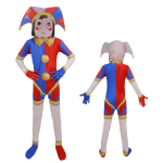 H&auml;mmastav Pomni Ragatha Caine Zooble Gangle Kinger Jax Digitaalne Tsirkus Cosplay Kost&uuml;&uuml;m Naistele T&uuml;drukutele Poistele Halloweeni Peo R&otilde;ivad Kids 150cm multi