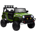 4x4 Buggy Elektriauto Lastele UTV koos 2.4GHz puldiga, 2 x 12V mootoriga, Roheline