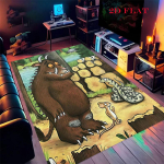 Gruffalo vaip elutuppa, magamistuppa, koju, diivani kaunistuseks, laste m&auml;ngimiseks libisemiskindel p&otilde;randamatt 80x120cm( 31x47in)