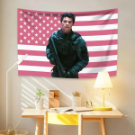 Dylan Obriens Maze Runners Roosad Ameerika Lipud Seinavaip Magamistubadele Elutuba Kodu Kaunistus Taustariie Festivali Kingitused 150X180CM