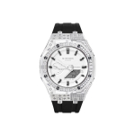 CASIO Custom Collection Kvartsliikumisega K&auml;ekell Unisex Valge sihverplaat GA-2100-7A7 Snow Diamond (Star Diamond Silver Black) white