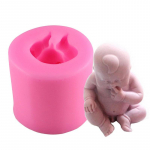 Silikoonvorm 3D beebivormid Fondant &scaron;okolaadikommivorm koogi kaunistamine saiakeste k&uuml;psetust&ouml;&ouml;riistad B roosa