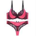 Julexy ABC Cup rinnahoidjakomplekt Push Up Sexy Lace rinnahoidjakomplekt Naiste rinnahoidja stringide komplekt 95B