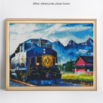 Teemantmosaiigist maastik Teemanttikandid T&auml;isekraaniga Scenic 5D isetehtud teemantmaal 20X30