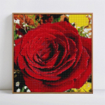 Teemanttikandid Punane roos 5D Teemantmaaling Lillemosaiik DIY t&auml;is&uuml;mmargune ristpiste 30x30CM
