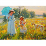 5D Teemantmaal Ristpistes Perekonna Rhinestone Ema ja t&uuml;tre pildid Rhinestonest 20X30CM