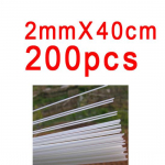 Bimoo 200tk 1mm 2mm &uuml;mmargune klaaskiust pulk kalmaari jigi konksu valmistamiseks ridva otsa ehitamiseks ujuvp&uuml;&uuml;gitarvete tarvikud 2mm