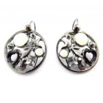 NOA [G6066] - Boucles Cr&eacute;ateur 'Emilie' noir blanc must