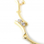 Les Tr&eacute;sors De Lily [H0512] - Bracelet Plaqu&eacute; Or 'C&acirc;lin' blanc kuld