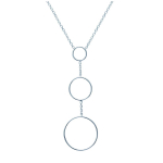 Les Tr&eacute;sors De Lily [K3709] &ndash; h&otilde;bedane 'Chor&eacute;ographie' h&otilde;bedane kaelakee (roodiumiga kaetud) &ndash; 67x23 mm h&otilde;be