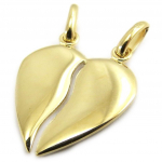 Altesse [L5334] - Pendentif plaqu&eacute; or '&Acirc;mes Soeurs' dor&eacute; - 12x12 mm kuld