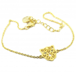 7bis [P8238] - Bracelet artisanal 'Tigre' dor&eacute; - 10x9 mm kuld