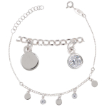 Les Tr&eacute;sors De Lily [Q8917] - h&otilde;bedane k&auml;ev&otilde;ru  Boho  must h&otilde;be (roodiumiga kaetud) - 5 mm valge