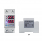 63A/40A 220V Din-siiniga reguleeritav &uuml;le-alapinge kaitse Relee Voltmeeter Ampermeeter AC 40A