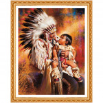 T&auml;is&uuml;mmargune puur 5D DIY teemantmaal  India ja beebi  3D tikandikomplekt Ristpistes kaunistus kingitus 20X30CM