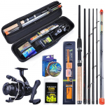 &Otilde;ngeritv ja -rull kombineeritud 3,0 m karpkala &otilde;ngeritv LMH Power Feeder ritv ja karpkalarull koos Carp Line s&ouml;&ouml;dakonksu tarvikute kandekottiga 3m must