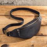 Ehtsast nahast v&ouml;&ouml;kott meestele Travel Fanny Pack V&auml;ike v&ouml;&ouml;kott Meeste rinnakotid